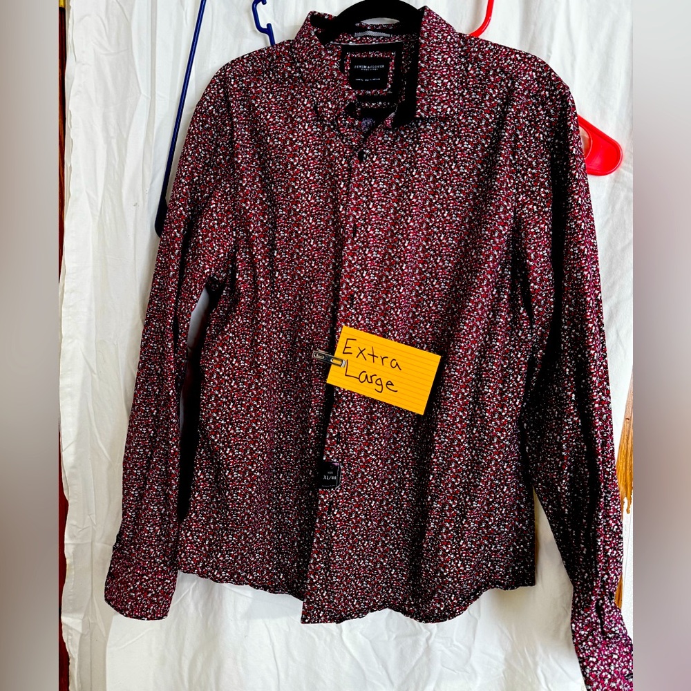 Denim and Flowers button down bussiness casual